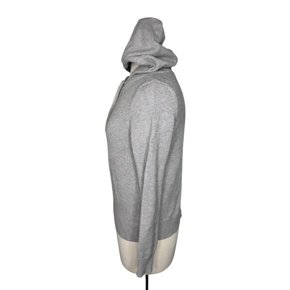 LIFE IS GOOD Yellow Daisy Dog Gray Hooded Sweater Size Small Womens Pullover - Picture 2 of 10